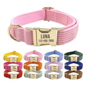 Collier pour chien en nylon doux personnalisable – Wilywilem